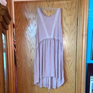 POL - Elegant Pink Sleeveless Dress / tunic